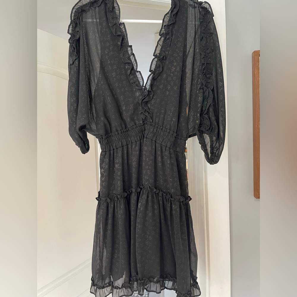 Lovestitch dress black with gold accents
